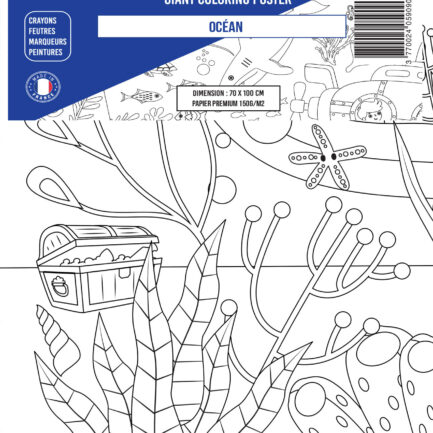 Coloriage XXL Océan pour enfants - Les fonds marins
